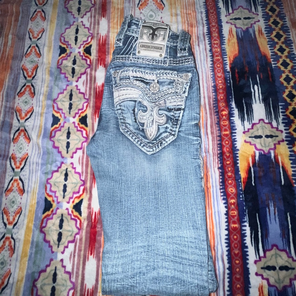 I am selling my sons rock revival 27 waist and 31 inseam